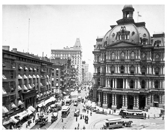 Broadway & Park - post office Old Vintage Photos and Images