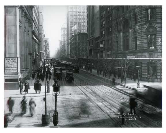 Broadway & Reade Street 1913 - Tribeca Downtown Manhattan NYC II — Old ...