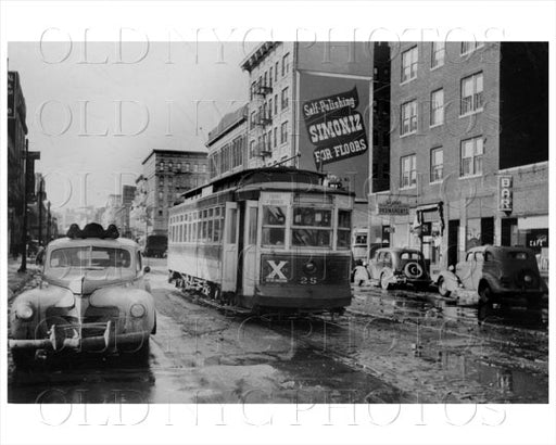 Trolley & Taxi 1940s Old Vintage Photos and Images