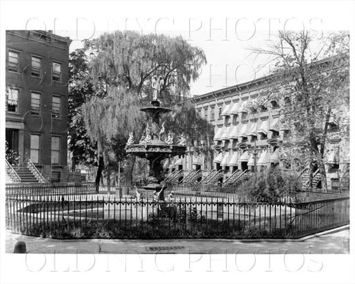 Bedford Fountain on Bedford & Division Avenue circa 1893 Old Vintage Photos and Images