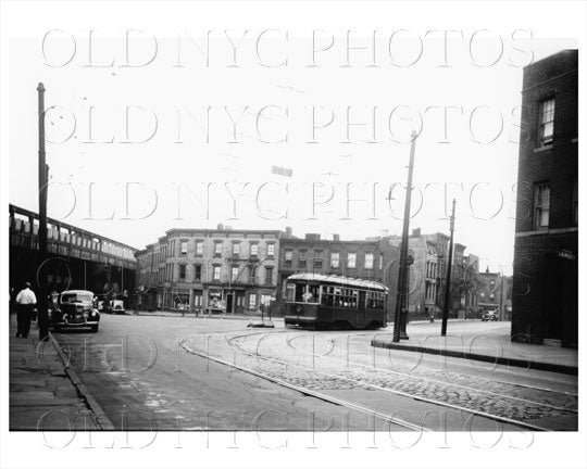 Division Ave trolley NYNY Old Vintage Photos and Images