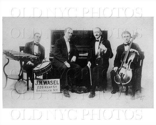 J.H. Wasel music band 226 Keap St Williamsburg Old Vintage Photos and Images