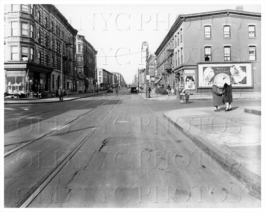Lee Ave north from Heyward St 1944 Old Vintage Photos and Images