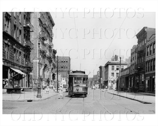 Throop Ave looking north west from Wallabout St 1940 Old Vintage Photos and Images