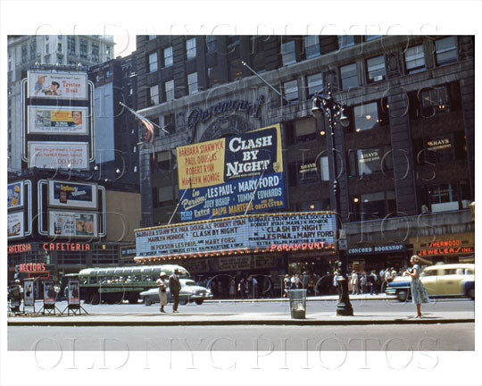 Paramount Theater Times Square 1952 Old Vintage Photos and Images