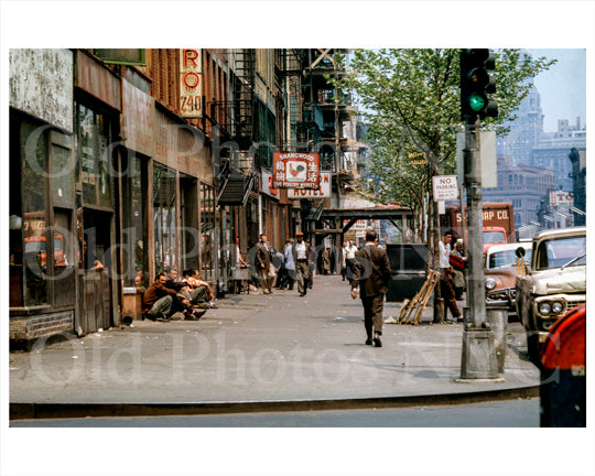 Bowery north of Prince St circa 1963 Old Vintage Photos and Images