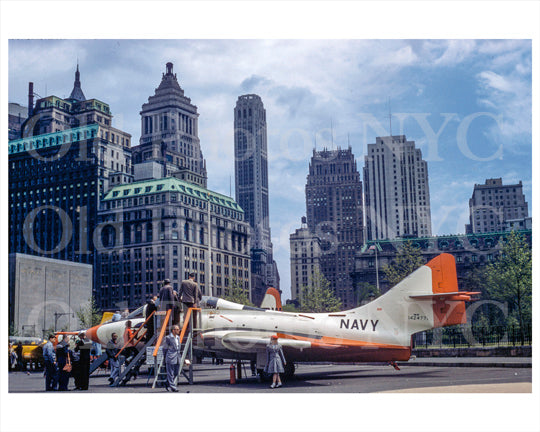 Battery Park NAVY recruitment 1952 Old Vintage Photos and Images