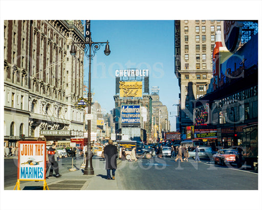 Times Square West 43rd St 1950s Old Vintage Photos and Images