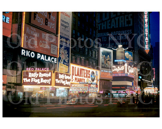 Times Square RKO Palace theatre 1958 Old Vintage Photos and Images