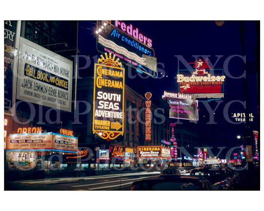Times Square Odeon theatre 1958 Old Vintage Photos and Images