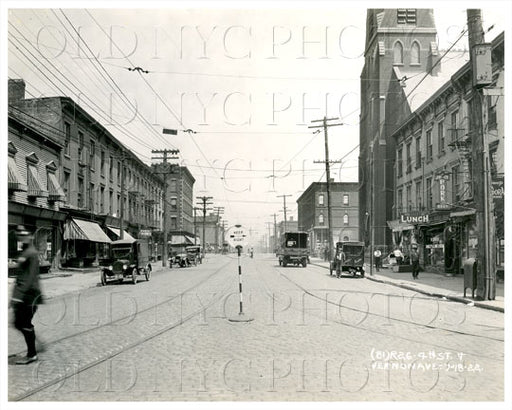 4th Street & Vernon Avenue LIC 1922 Old Vintage Photos and Images
