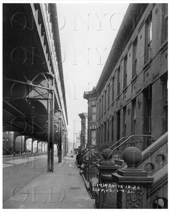 Fronts of 16 - 18 - 20 Ely Ave 1921 Old Vintage Photos and Images