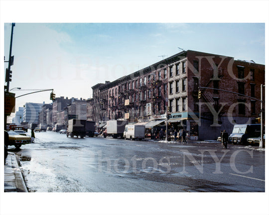9th Ave looking south toward West 40th St 1970s Old Vintage Photos and Images