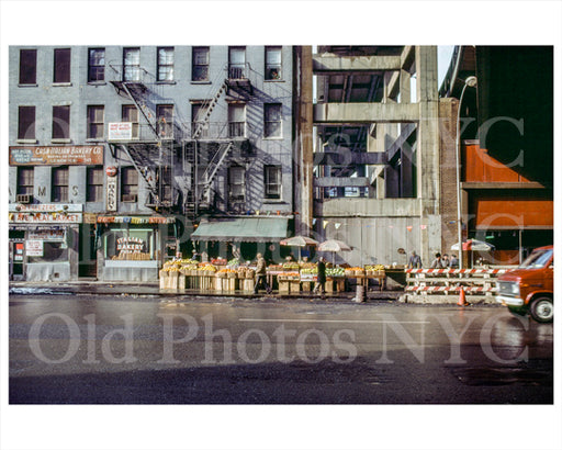 9th Ave near Port Authority Fruit stands 1970s Old Vintage Photos and Images