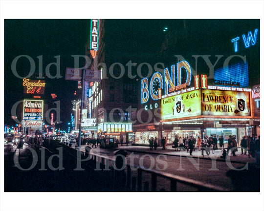 Times Square with Criterion Theatre 1963 Old Vintage Photos and Images