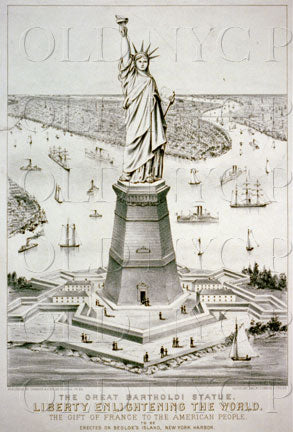 Statue of Liberty Bartholdi designer Old Vintage Photos and Images