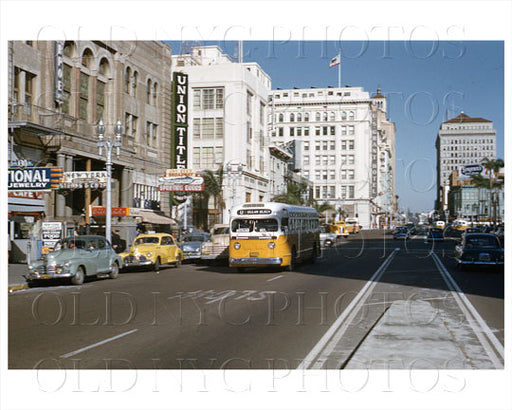 Broadway San Diego, CA 1952 Old Vintage Photos and Images