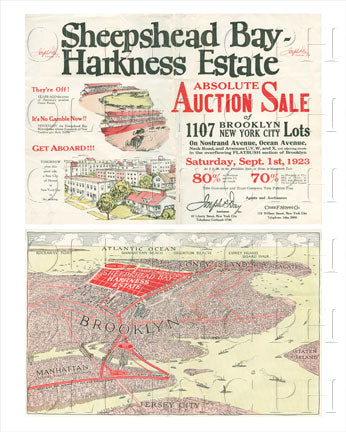 Sheepshead Bay Auction Sale poster combo Old Vintage Photos and Images