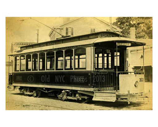 Broadway Trolley Line early 1900s  - Jamaica  - Queens NY Old Vintage Photos and Images