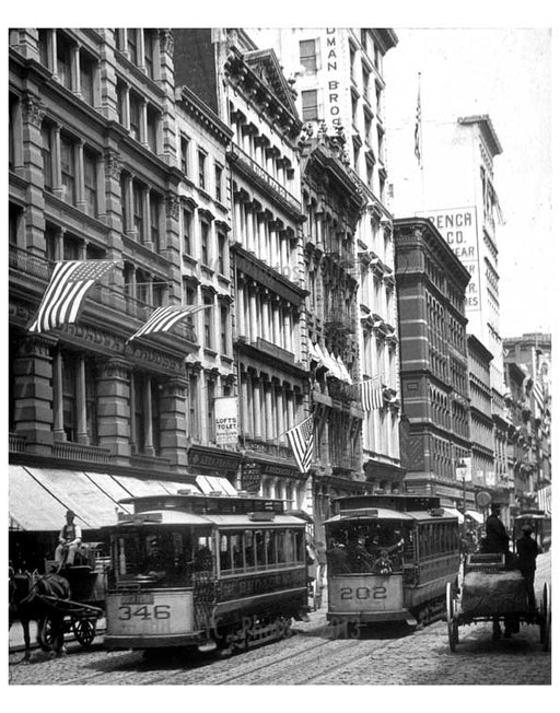 Broadway trolleys NYC Old Vintage Photos and Images