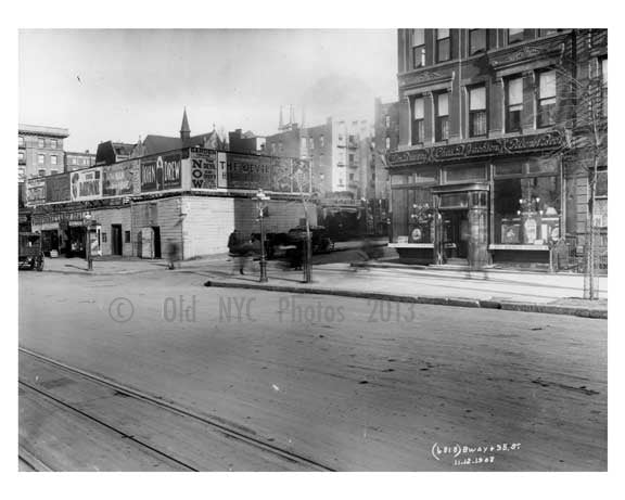 Broadway & W. 95th Street - Upper West Side - New York, NY 1908 Q4 Old Vintage Photos and Images