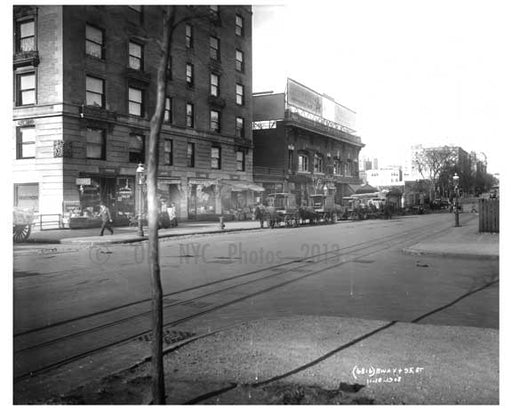 Broadway & W. 95th Street - Upper West Side - New York, NY 1910 Q2 Old Vintage Photos and Images