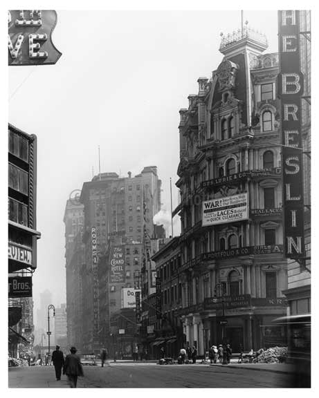 Broadway & West 28th Street -  Midtown Manhattan  NY 1914 A Old Vintage Photos and Images