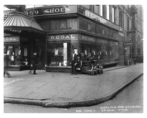 Broadway & West 37th Street - Midtown Manhattan - NY 1914 B Old Vintage Photos and Images