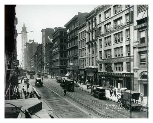 Broadway  & White street 1912 - Tribeca Downtown Manhattan NYC I Old Vintage Photos and Images