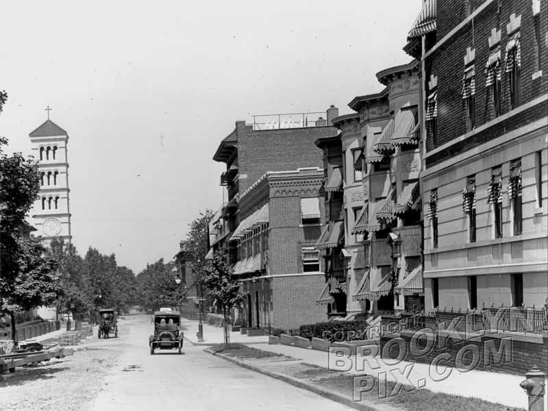 Brooklyn Avenue, looking north from Eastern Parkway, 1916 Old Vintage Photos and Images