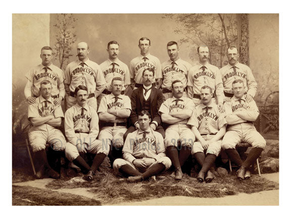 Brooklyn Bridegrooms Baseball Club - American Association Champions 1889