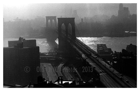 Brooklyn Bridge from Municipal Bldg 1950's Old Vintage Photos and Images