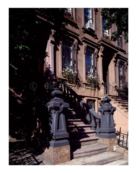 Brownstone apartment, in the Upper East Side Old Vintage Photos and Images