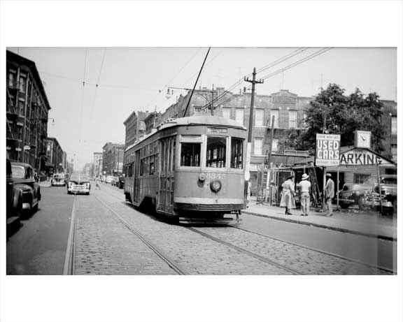 Brownsville trolley 1940s Brooklyn NY Old Vintage Photos and Images