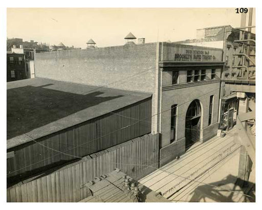 BRT 109 Tompkins Sub Station #3 south side Fulton Street 60 ft east of Brooklyn Ave  Brooklyn NY Old Vintage Photos and Images