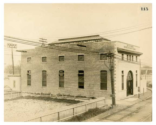 BRT 115 Canarsie SubStation #10 South SIde of Ave J  West of Rockaway Pkway Brooklyn NY Old Vintage Photos and Images