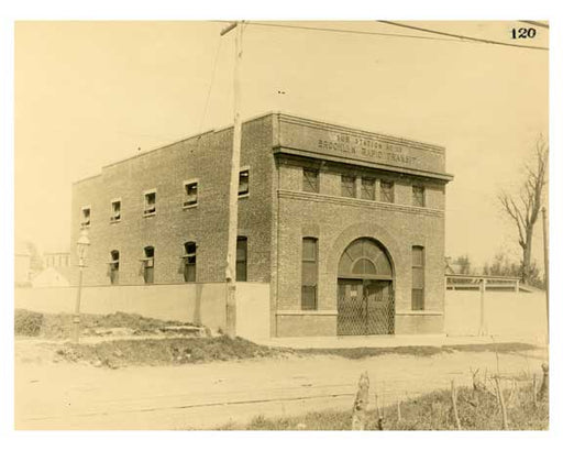 BRT 120 Corona Sub Station #15 West Side Junction Ave  150 feet south of Maple Street Queens NY Old Vintage Photos and Images