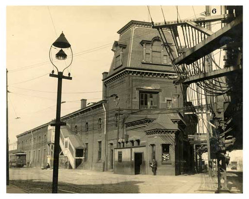 BRT 6  Bushwick RR Depot - Myrtle Ave St. Nichols Ave. Palmetto Street Woodbine St. - Brooklyn NY Old Vintage Photos and Images