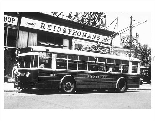 Bus stop on Flatbush Avenue Old Vintage Photos and Images