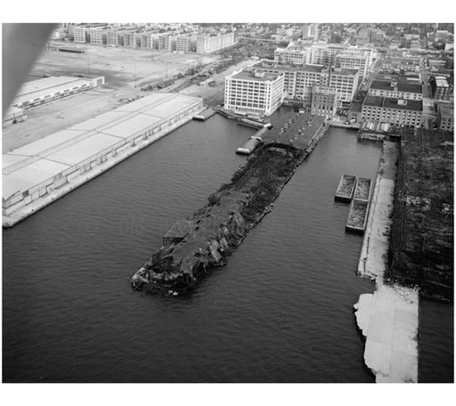 Bush Terminal Company Pier 7, End of 41st St on Upper New York Bay Old Vintage Photos and Images