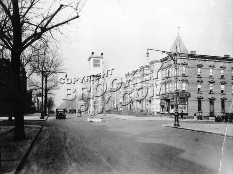 Bushwick Avenue, looking north to Jefferson Avenue, 1920s Old Vintage Photos and Images