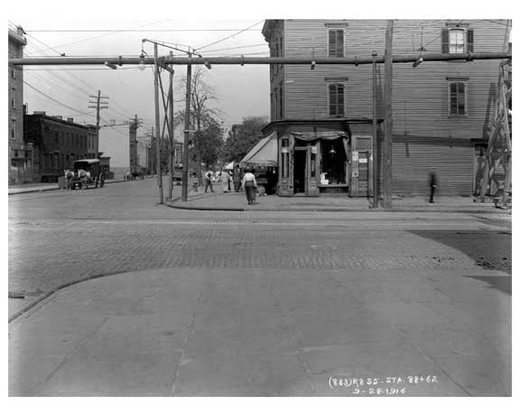 Bushwick Avenue north looking at Grand Ave  - Williamsburg - Brooklyn, NY 1916 E4 Old Vintage Photos and Images