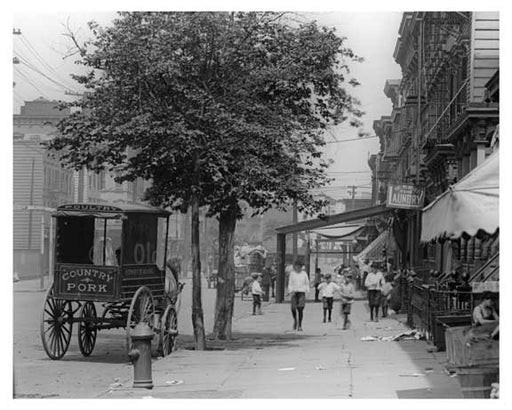 Bushwick Avenue north to Powers Street - Williamsburg - Brooklyn, NY 1916 H Old Vintage Photos and Images