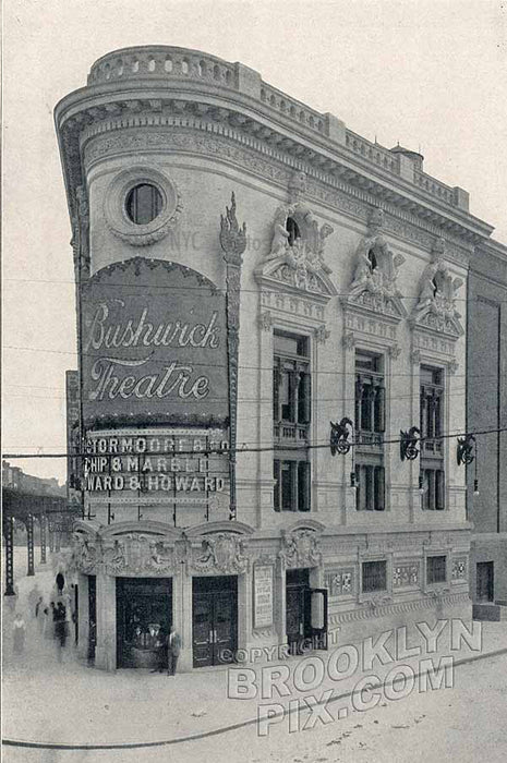 Bushwick Theater, 1396 Broadway at Howard Avenue, Bed-Stuy, c.1915 Old Vintage Photos and Images