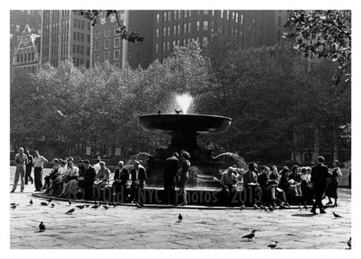 Byrant Park Fountain 1950's Old Vintage Photos and Images