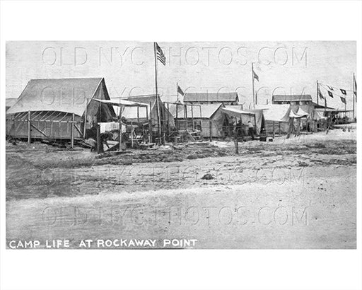 Camp Tents Breezy Point Rockaway Point 1915 Beach Old Vintage Photos and Images