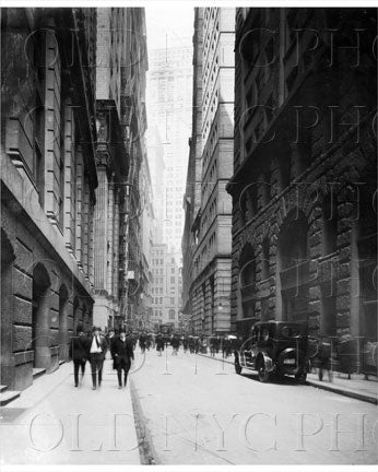 Canyon of Downtown Financial District Manhattan NYC Old Vintage Photos and Images
