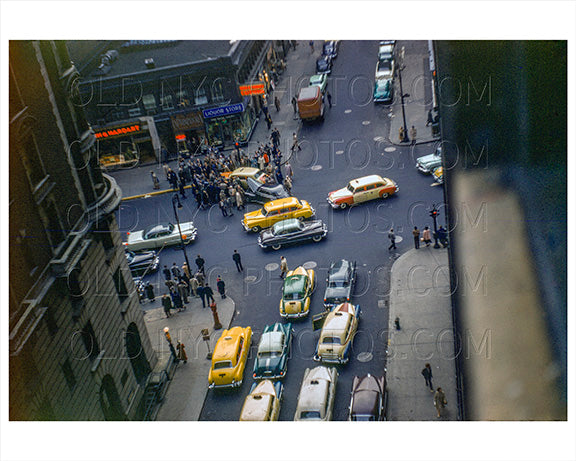 Car Crash on Broadway 1954 manhattan Old Vintage Photos and Images