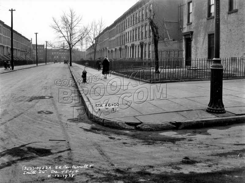 Carroll Street east from Smith Street, 1928 Old Vintage Photos and Images