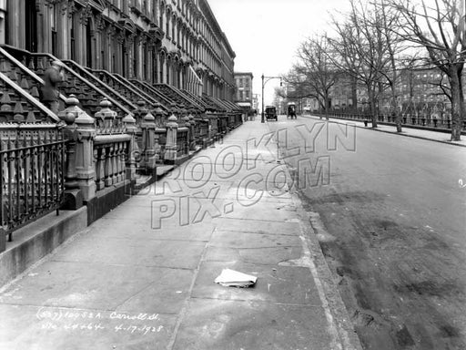 Carroll Street looking west toward Court Street, 1928 Old Vintage Photos and Images